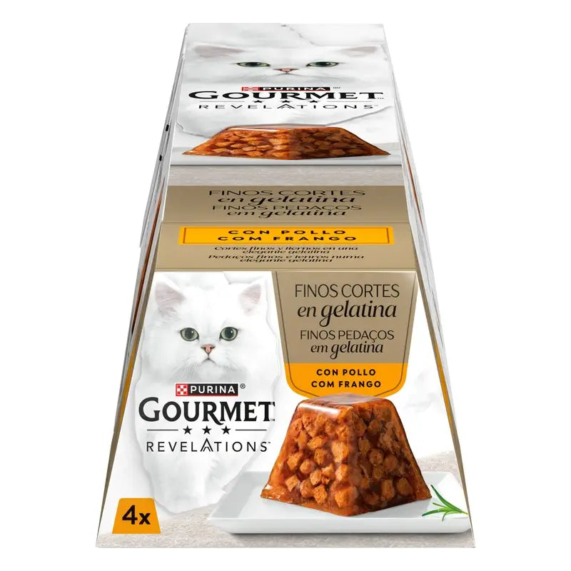 Gourmet Revelations Gelati au poulet 6 x 4 x 57 grammes