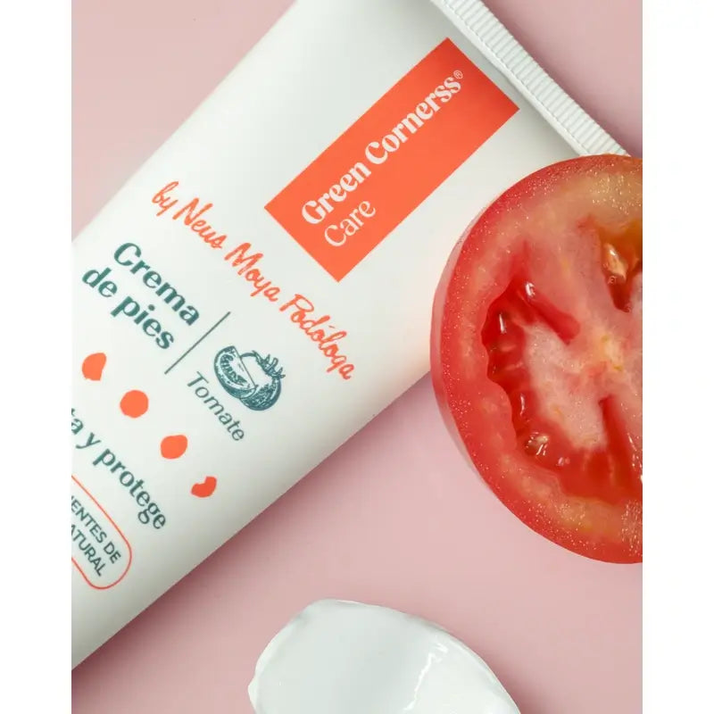 Green Cornerss Crème pour les pieds à la tomate, 75 ml
