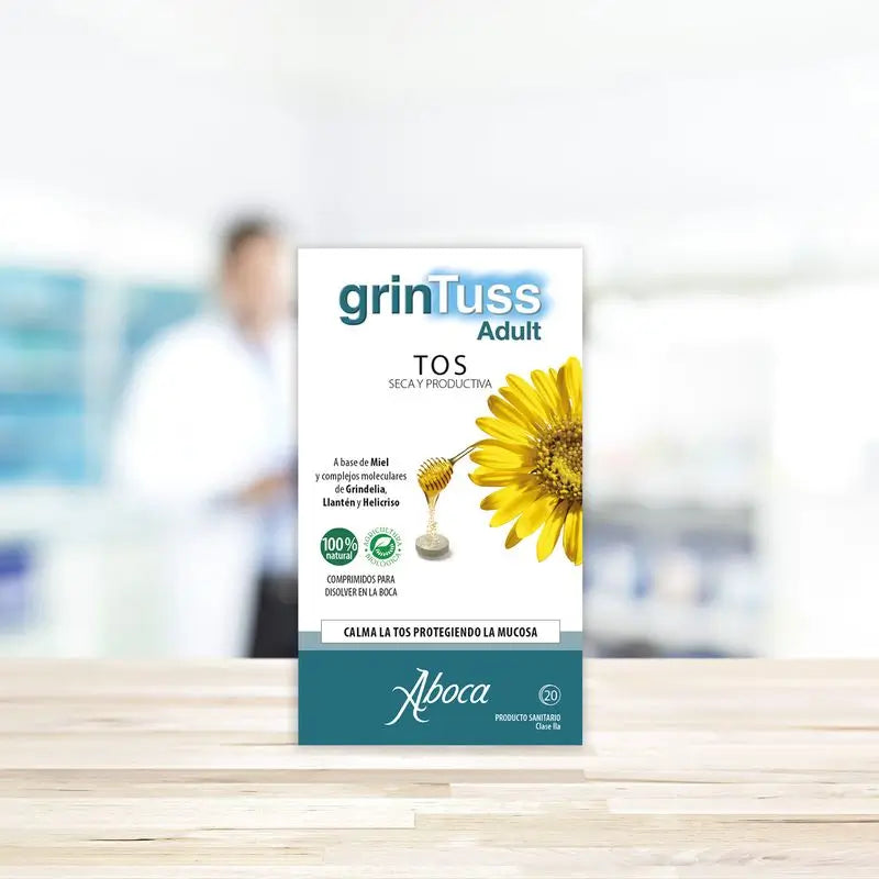 Aboca Grintuss Adultes Toux sèche et productive, 20 comprimés