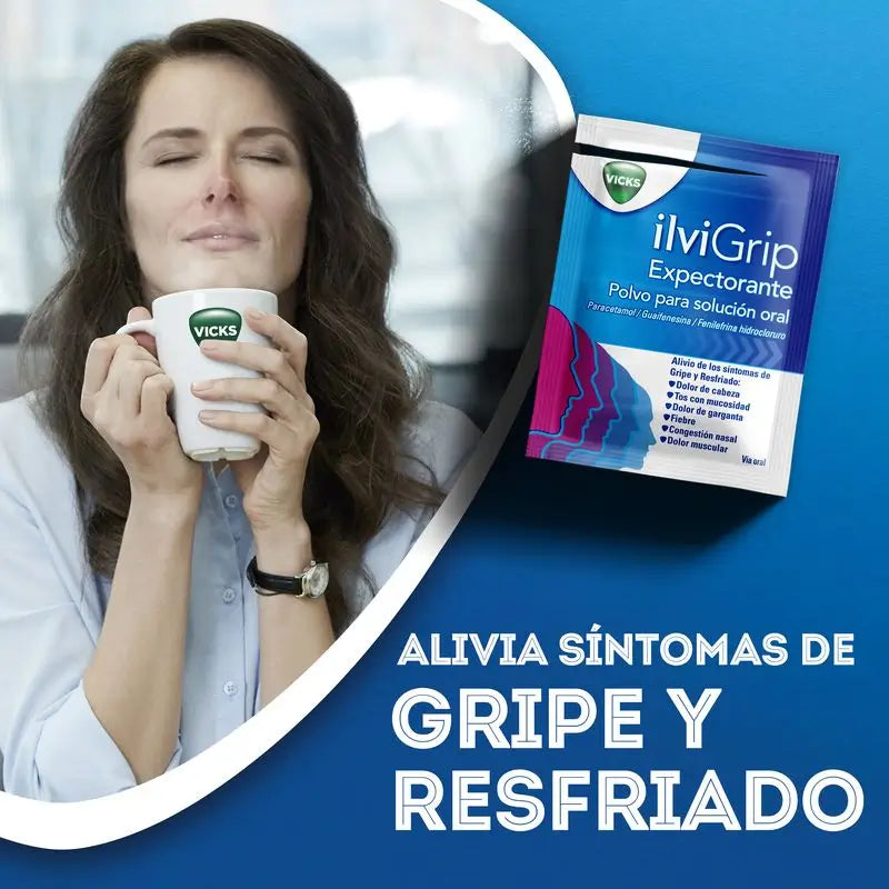 Ilvigrip Expectorant en poudre pour solution orale, 10 sachets