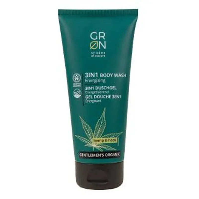 Grn Body Wash 3In1 Hemp & Hops 200Ml.
