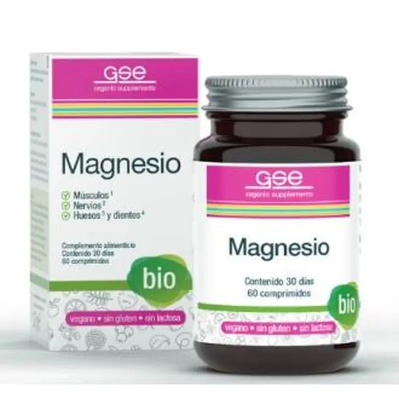 Gse Magnesium 60 Tablets Bio Vegan