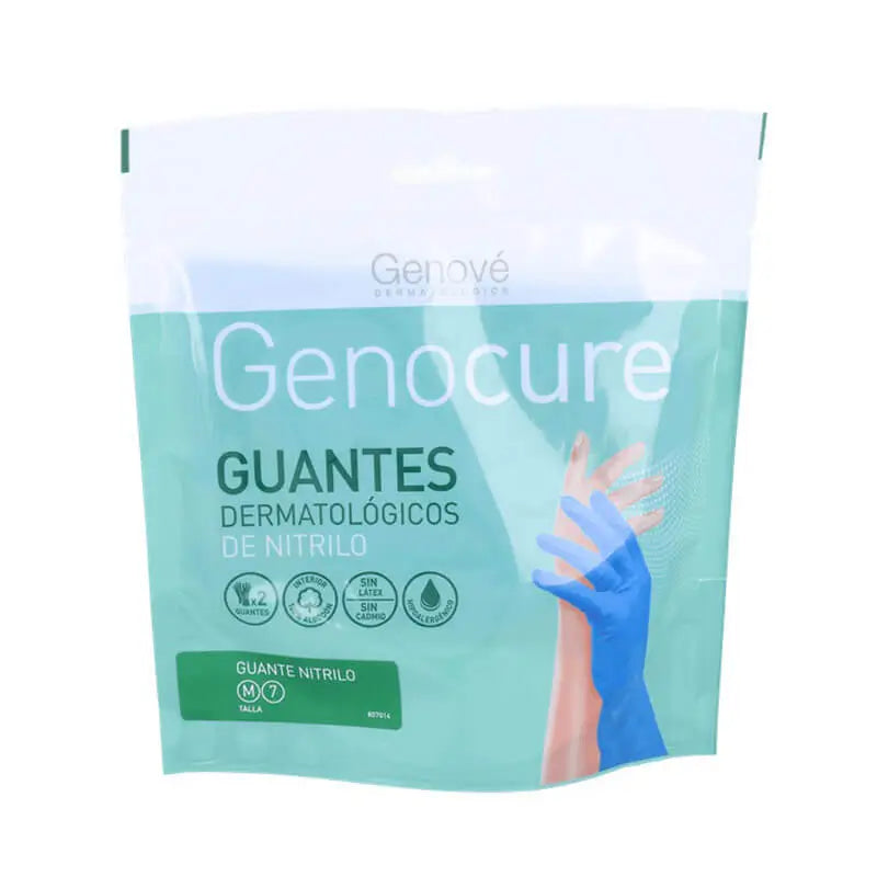Genove Genocure Dermatological Nitrile Gloves Size M/7 (2 Gloves)