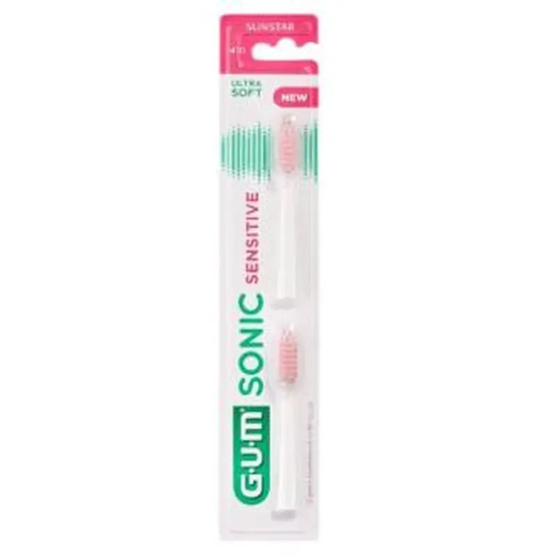 Gum Sonic Sensitive Electric Toothbrush Refill 2 pieces