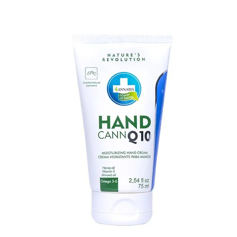 Handcann Q10 - Natural Hemp Moisturising & Regenerating Hand Cream , 75 ml