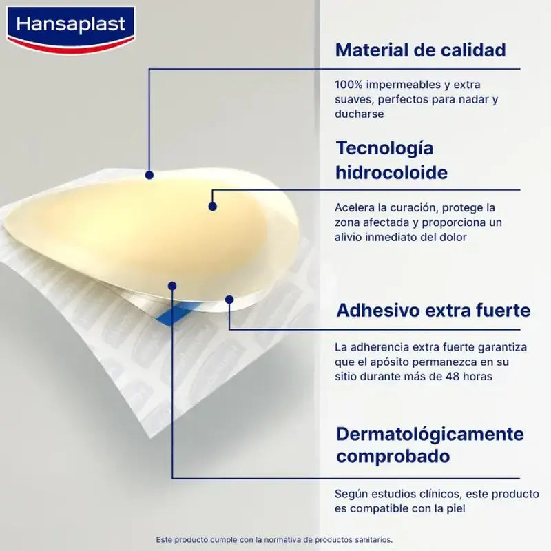 Hansaplast Hydrocolloid Blisters Large Size 5 unités