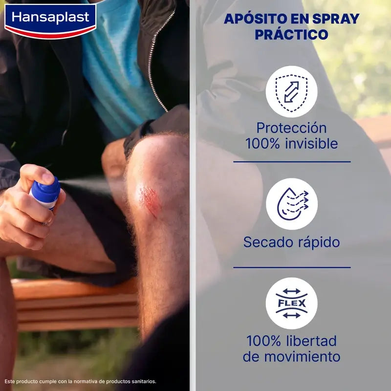 Hansaplast Second Skin Protection Spray Dressing, 40 applications