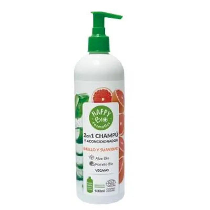 Happy Bio Pomelo-Aloe Shampoo-Conditioner 500Ml. Eco