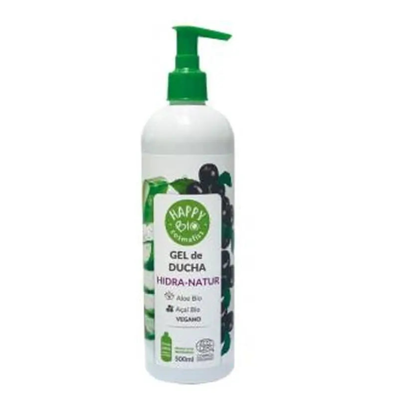 Happy Bio Shower Gel Hidra-Natur Açai-Aloe 500Ml.Eco