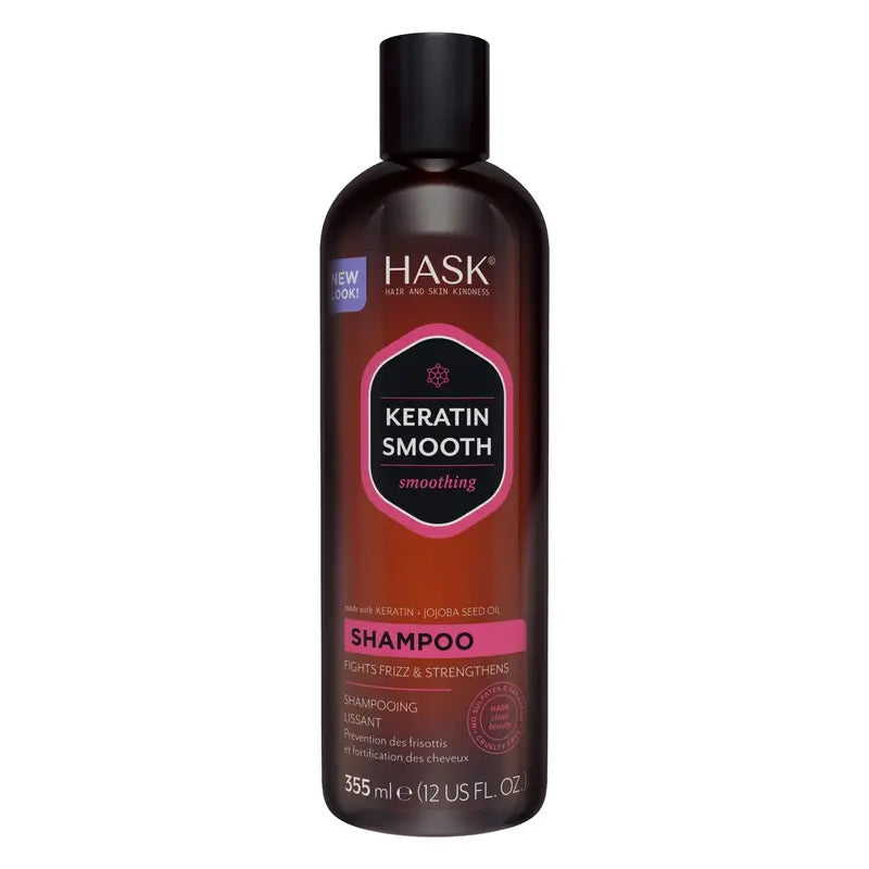 Hask Keratin Protein Smooth & Sleek Shampoo, 355 ml