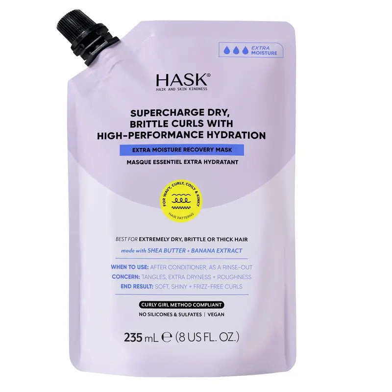 Masque capillaire hydratant intense de Hask Texture, 235 ml