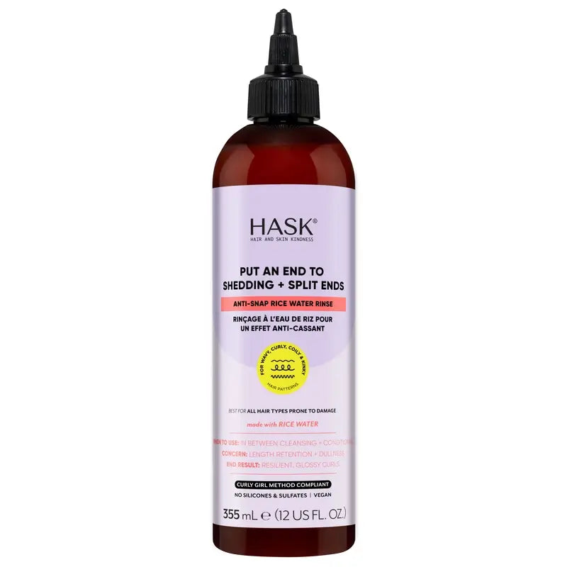 Hask Anti Hair Loss Solution With Rice Water Texture , 355 ml