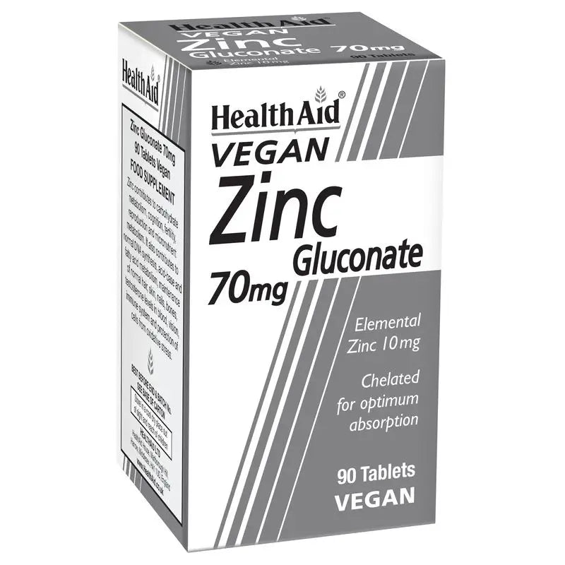 Health Aid Zinc Gluconate , 90 tablets