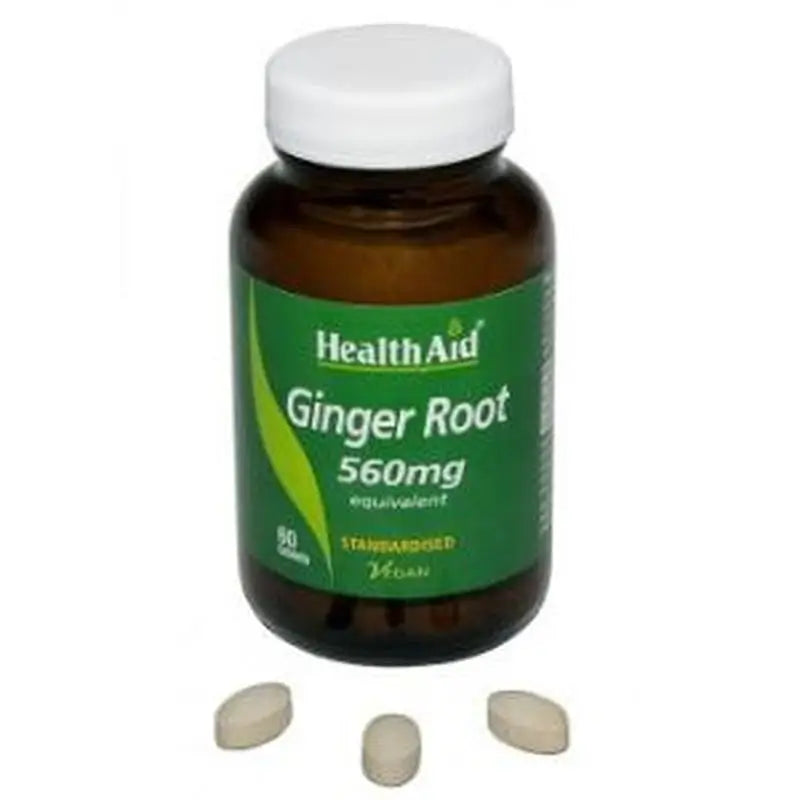 Health Aid Ginger (Ginger Root) Root 60Comp.