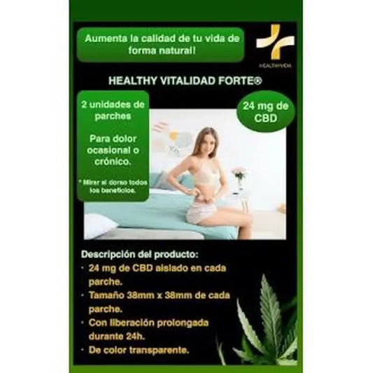 Healthy Vida Healthy Vitality Forte Cbd Patches 2Ud.