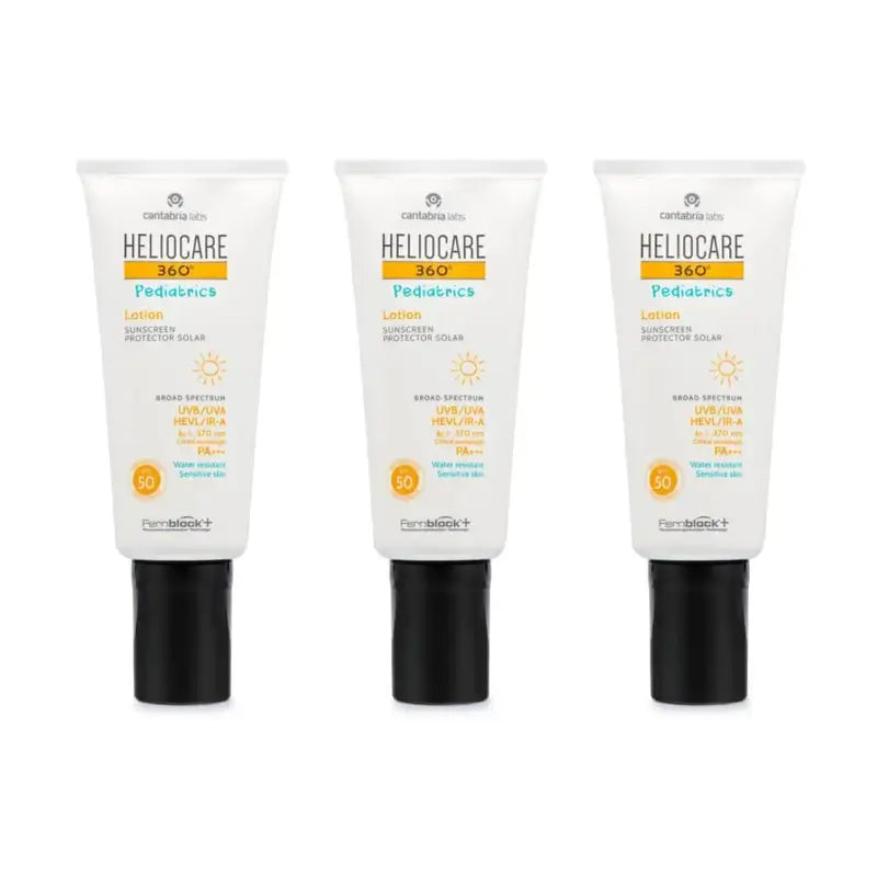 Heliocare 360º Lotion pédiatrique Spf 50, 3X200 Ml