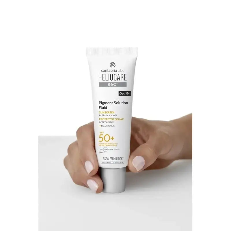 Heliocare 360º Pigment Solution Solaire et Visage SPF50+, 2 x 50 ml