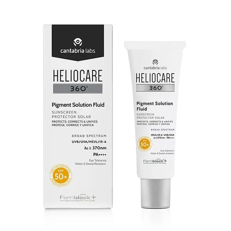 Heliocare Pack 360 Pigment Solution Fluide SPF50+, 50 ml + Neorerin Dc Concentrate 10 ml Cadeau gratuit