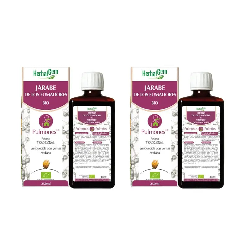 Herbalgem Sirop pour fumeurs, 2X250Ml