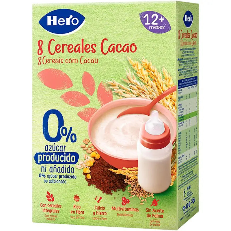 Hero Baby Cereal Cereal 8 Cereals with Cacao 340G