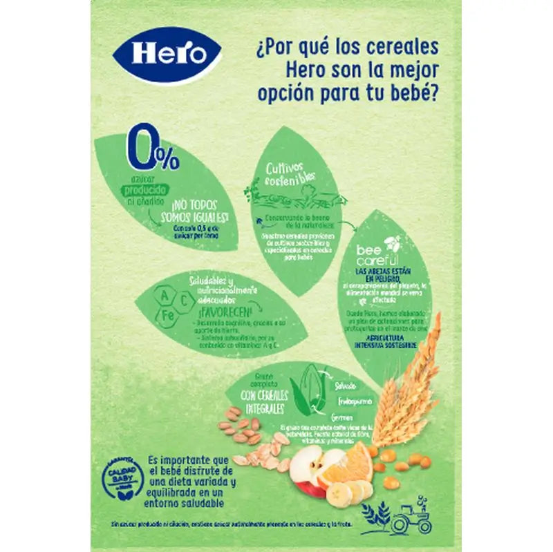 Hero Baby Cereal 8 Cereal with Fruit Cereal 340G