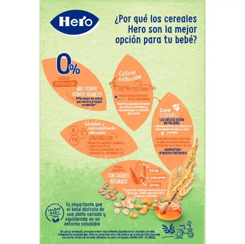Hero Baby Cereal Cereal 8 Cereals With Honey 340G