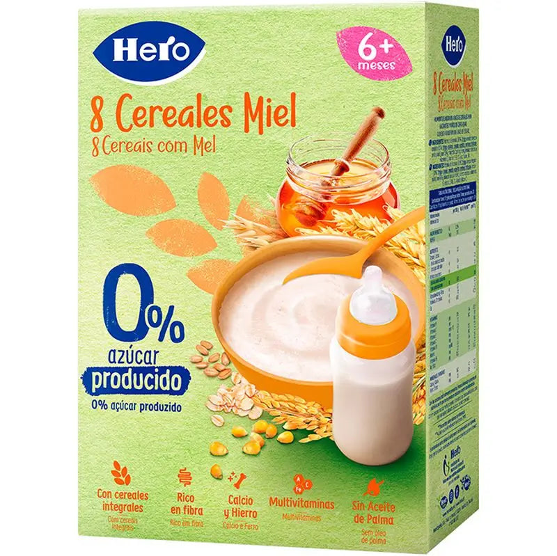 Hero Baby Cereal Cereal 8 Cereals With Honey 340G