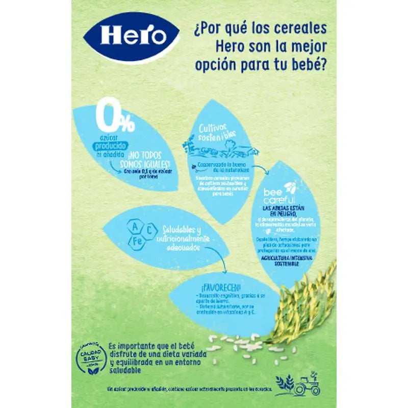 Hero Baby Cereal Cereal Mash Hero Baby Rice Cream 220G