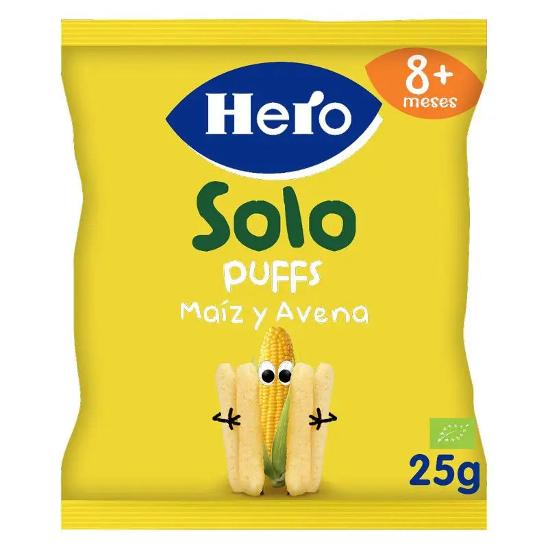 Hero Baby Snacks Solo Puffs Corn & Oatmeal 25G