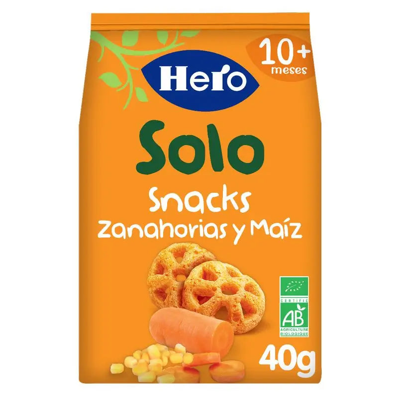 Hero Baby Snacks Carrot & Corn Only 40G