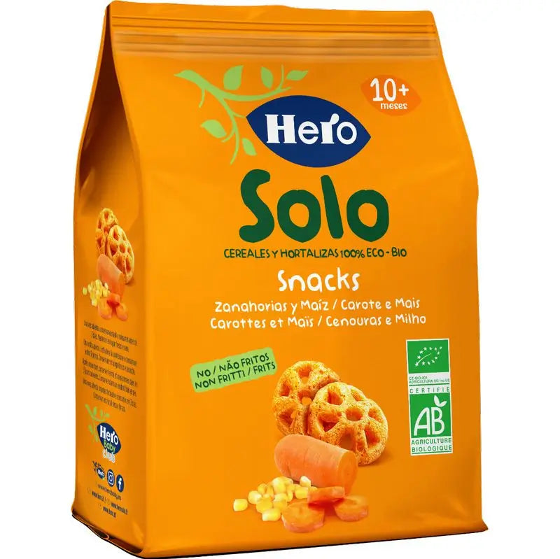 Hero Baby Snacks Carotte et Maïs Seulement 40G