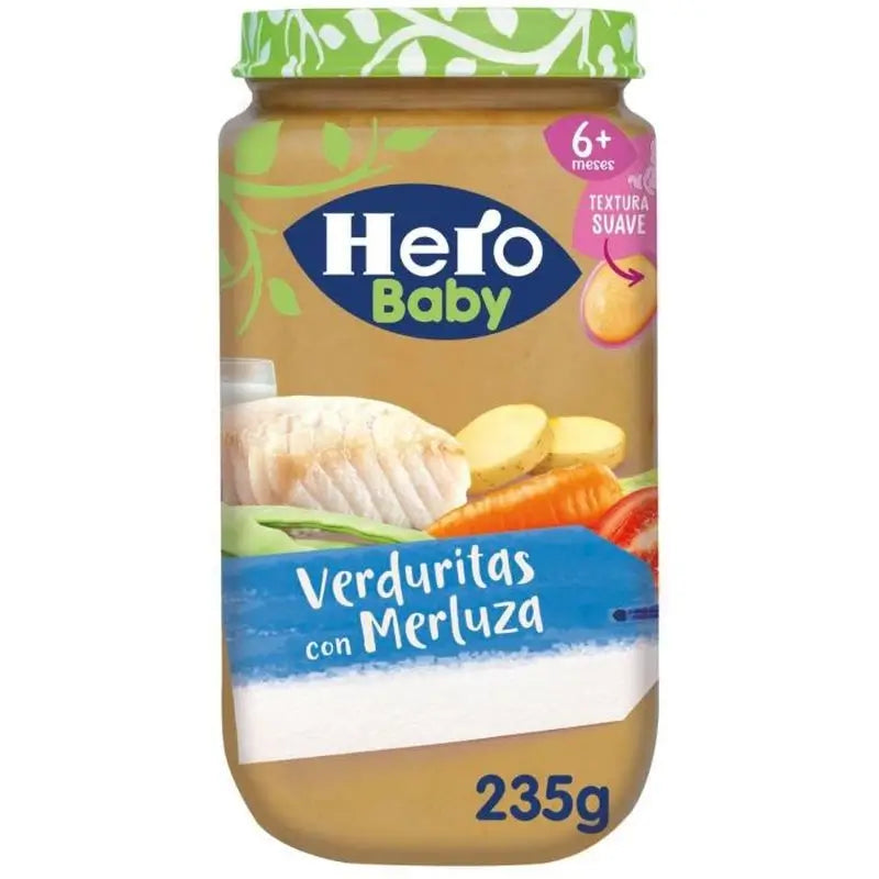 Hero Baby Hero Baby Pot de légumes au colin, 235 Gr