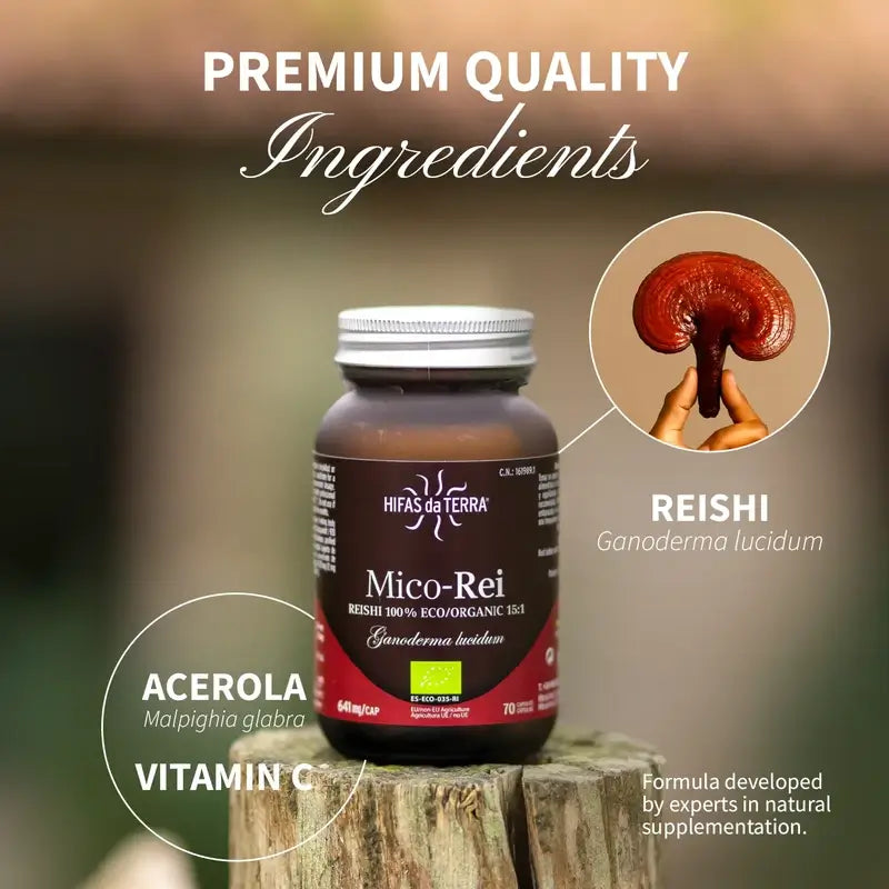 Hyphae Da T Mico-Five Rei Reishi Extract Crystal Jar , 70 gélules