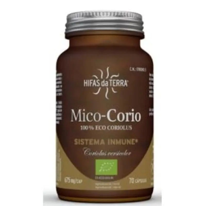 Hyphae Da Terra Mico Corio Micosalut (Coriolus) Hdt 70 Capsules