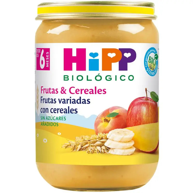 Hipp Organic Assorted Fruit and Cereal Jar, 190 G