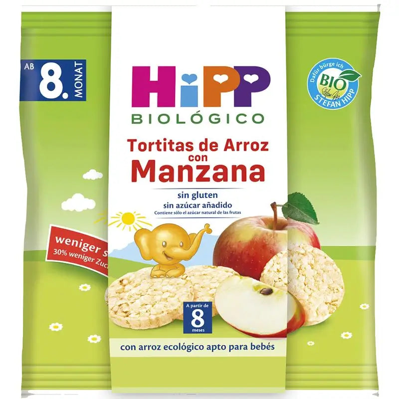 Hipp Organic Rice Pancakes with Apple, 30 G
