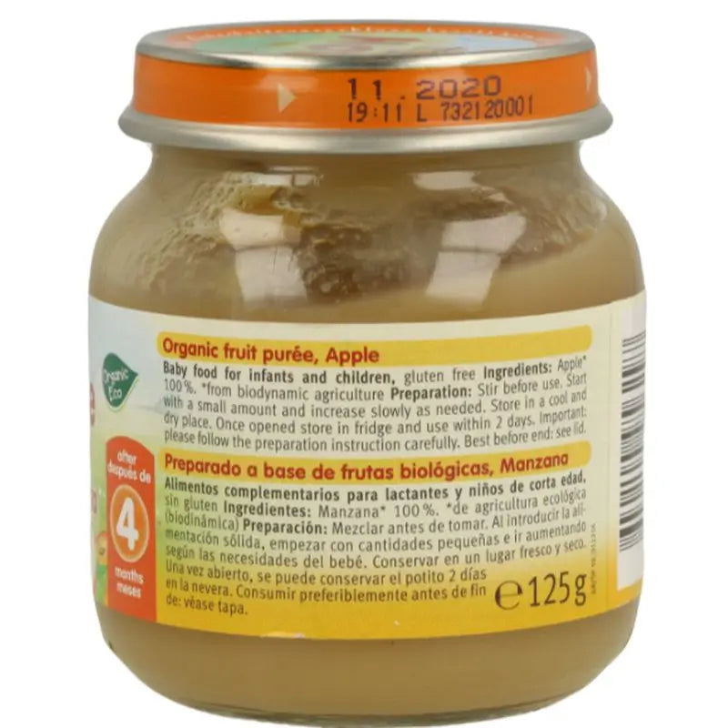 Pot de pommes Holle 100%, 6 pièces