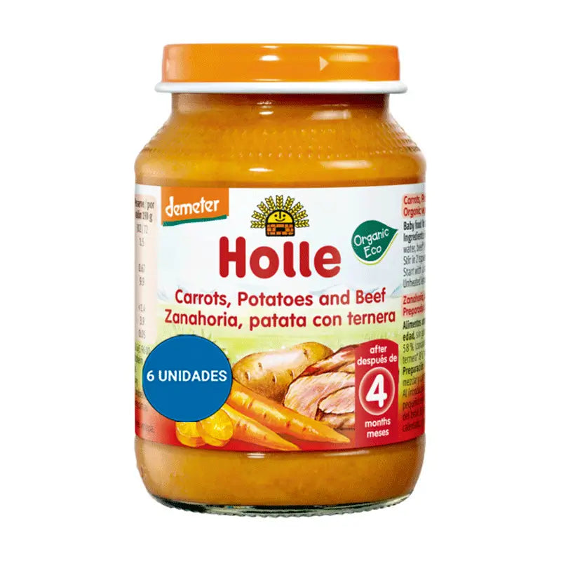 Holle Organic Carrot, Potato and Beef Tart, 6x190 Grams