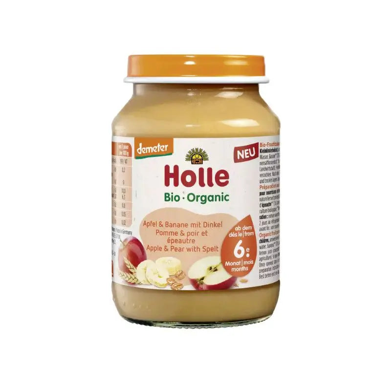 Holle Apple Apple Banana Spelt 6Months 190G Demeter