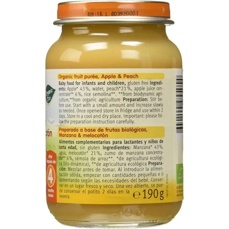 Bocal Holle pommes et pêches