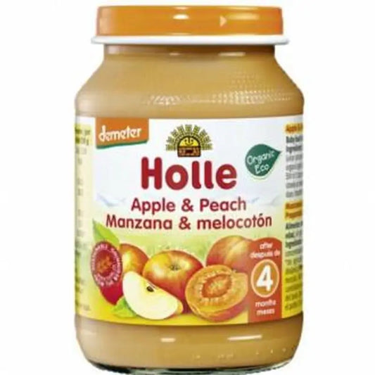 Holle Apple & Peach Potito 4Months 190G Demeter