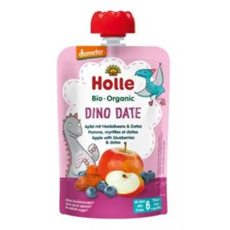 Holle Smoothie Dino Date Apple-Blueberry 6Months 100Gr.