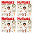 Huggies Extra Care Taille 4 (8-16 Kg) Couche pour bébé Disney, 33 pièces, paquet de 4