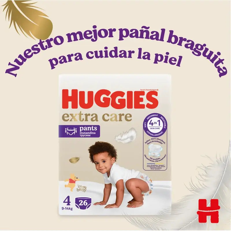 Huggies Extra Care Taille 5 (12-17 Kg) Disney Baby Diaper Briefs, 24 pcs.