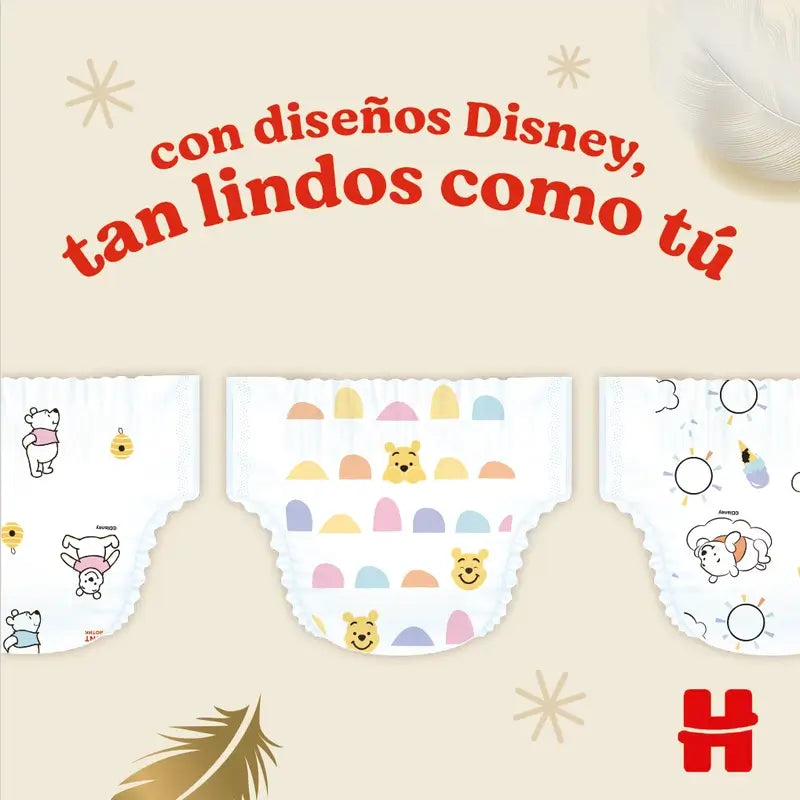Huggies Extra Care Taille 5 (11-25 Kg) Couche pour bébé Disney, 66 pièces