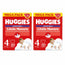 Huggies Little Movers Taille 4 (9-14 Kg) Disney Baby Diaper Briefs, 120 pièces, pack 2