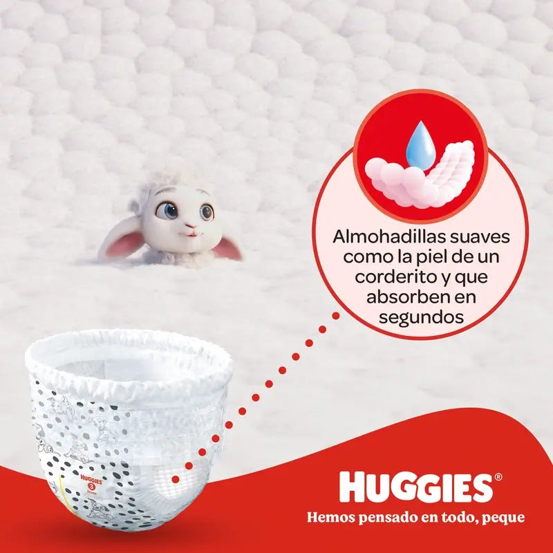 Huggies Little Movers Taille 6 (15-25 Kg) Disney Baby Diaper Briefs, 96 pièces