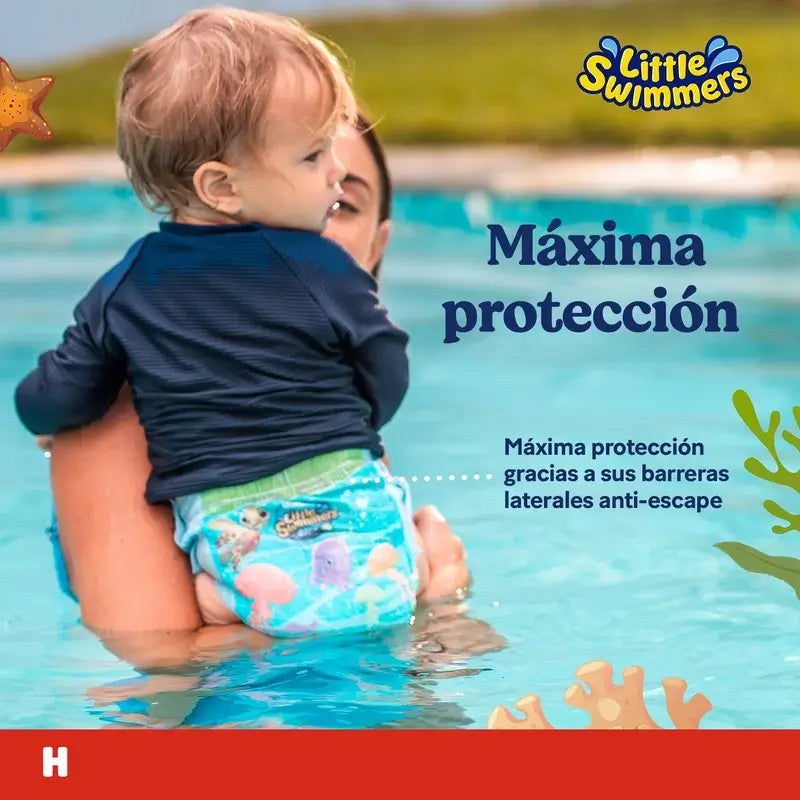 Huggies Little Swimmers taille 2-3 (3 à 8 kg), couches-maillots de bain, 12 unités