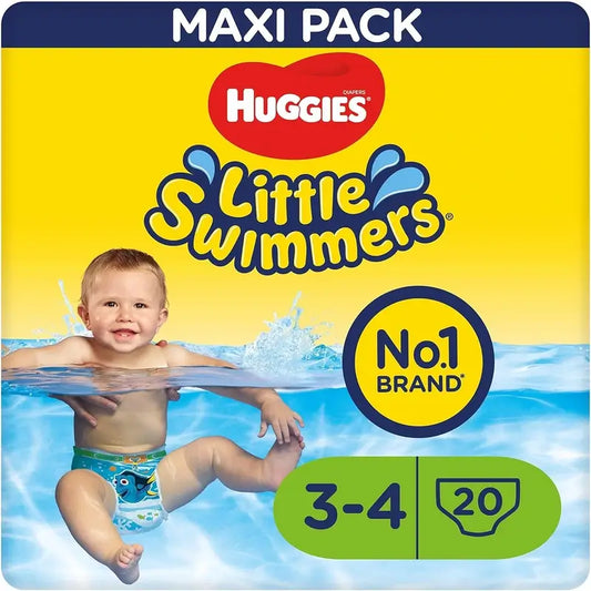 Huggies Little Swimmers taille 3-4 (7 - 15 kg), couches-maillots de bain, 20 unités