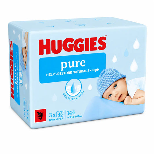 Lingettes Huggies Pure, 144 unités